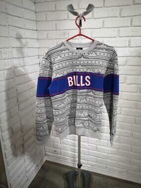 NFL Team Apparel New Era Men's Size Small Buffalo Bills Fleece Lined Sweatshirt